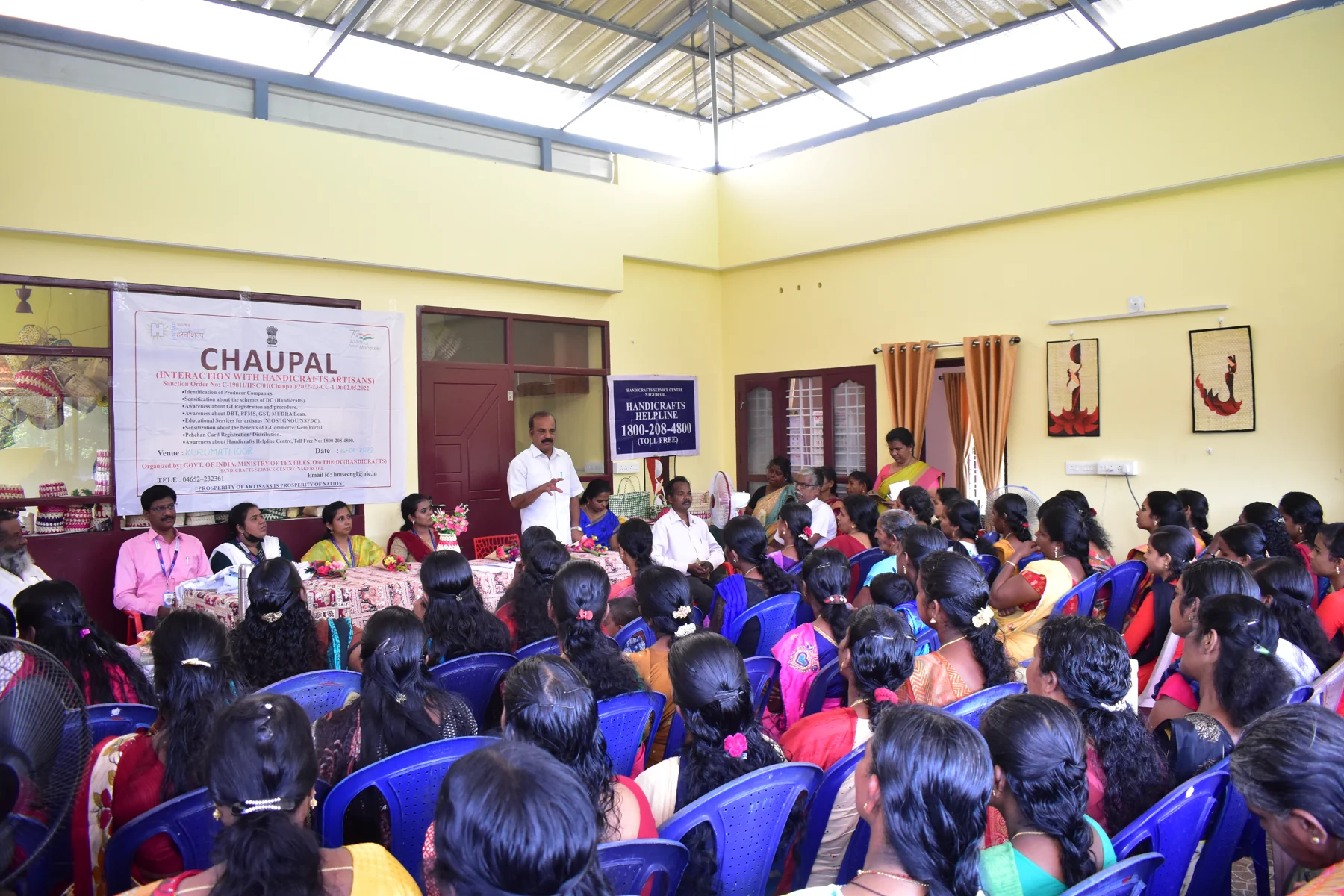 Participants at a CHAUPAL community workshop